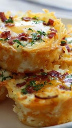 Hashbrown egg nests