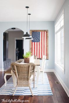 Framed Flag Decor by The Lilypad Cottage