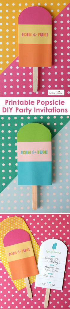
                    
                        Chill out with these Cute Free Printable Popsicle Party Invitations and Decorations. Choose from several color options. Fun summer party ideas for any age!
                    
                