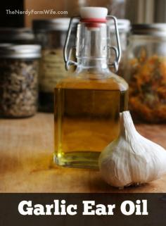 Garlic Ear Oil (for humans and pets) treatment for ear infections