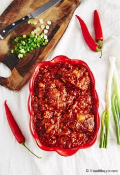 How to make great chili? Smoke it! How to make homemade chili that your guests will lick off their plates? Smoke it! Low and slow.  Seriously. This chili is smoky, full-bodied, richly colored, and can't-stop-eating delicious. A must try chili recipe.