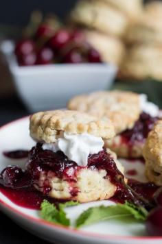 
                    
                        SWEET BUTTERMILK BISCUITS WITH CHERRY COMPOTE
                    
                