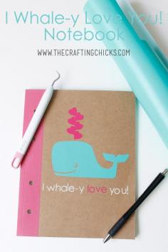 
                    
                        Gift idea - dressed up notebook - I have got to make one of these. Too cute! I love whales.
                    
                