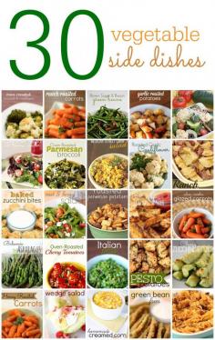 30 Vegetable Side Dish Recipes | Six Sisters' Stuff