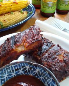 Coffee Brushed BBQ Ribs   This can be used with Pork or Beef Ribs - Whatever your preference is. The only changes I make is I add 1/2 -1 Tsp of Crushed Red Pepper to the dry rub and since due to health reasons I don't use liquid smoke I use Soy Sauce instead.