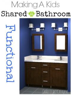 Making a kids' shared bathroom FUNCTIONAL