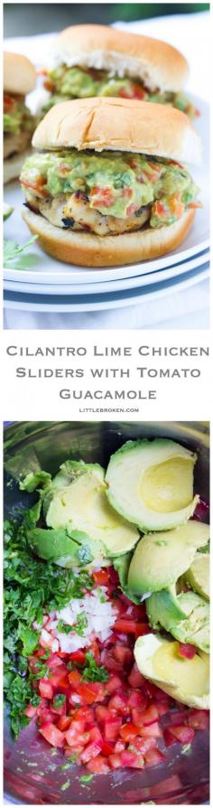 Super juicy chicken thighs grilled and topped with tomato guacamole for easy weeknight dinner | littlebroken.com