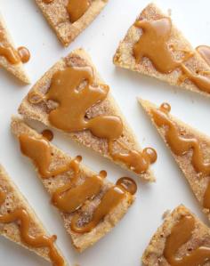 Recipe for classic Cinnamon Shortbread. Delicious drizzled with caramel too!