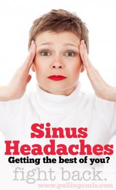 Get sinus headaches, or are allergies giving you constant sinus pressure.  Here's some ideas to help!  AND a giveaway! #pullingcurls