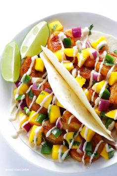 
                    
                        Easy Mango Shrimp Tacos
                    
                