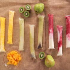 DIY Frozen Otter Pops: From Nicole Iizuka, POPSUGAR Food    DIY Frozen Otter Pops    IngredientsFor the Berry Best: 2 cups frozen strawberries, thawed 2 cups frozen raspberries, thawed 1 cup water 1 1/2 cups vanilla yogurt For Orange You Glad It's the Weekend?: 12 oz.