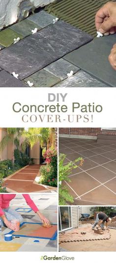 DIY Concrete Patio Cover ups