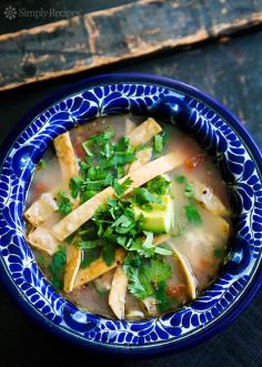 
                    
                        Mexican Chicken Lime Soup (Sopa de Lima) ~ Yucatan chicken soup, with tomato, habanero, tortilla strips, and lime. ~ SimplyRecipes.com
                    
                