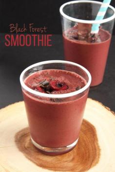 
                    
                        Black Forest Smoothie // 24 Carrot Life #cherries #chocolate #smoothie #vegan
                    
                