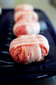 Bacon burger sliders