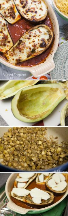 Stuffed Eggplant Recipe from thelittlekitchen.net- Made this on 10/2/14 and it was awesome