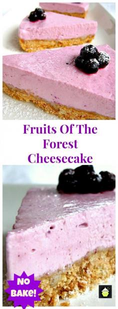 Fruits of The Forest Dessert. A wonderful no bake dessert and easy to make too! You can use fresh or frozen berries. You choose!