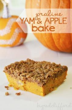 thanksgiving yam and apple bake