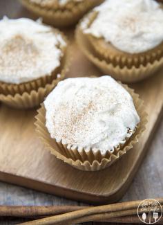 Apple Cupcakes - These delicious and flavorful apple cupcakes start with a cake mix for a base, with apple beer, diced apples and cinnamon added to give them the perfect apple cinnamon taste. Top them with a quick apple cinnamon buttercream for an even sweeter treat!