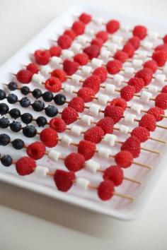 
                    
                        Just in time for the Fourth of July, these American-flag fruit skewers will be snatched up by all your guests.
                    
                