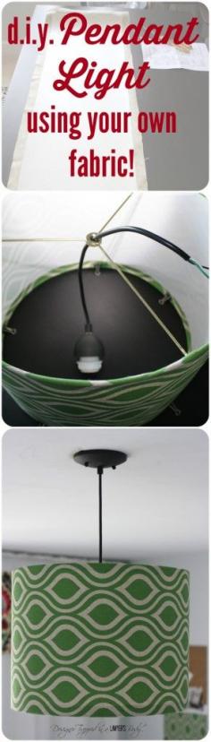 Awesome DIY pendant light. sooo wanna do this!