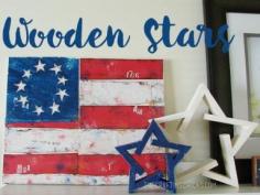 
                    
                        Simple instructions to make these DIY Patriotic wooden stars.
                    
                