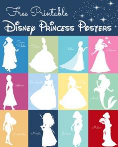 Free Disney Princess Silhouette Prints