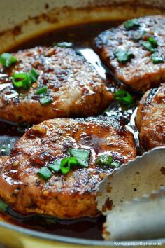 Korean-Style Glazed Pork Chops