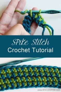 Spike Stitch Crochet Tutorial - Rescued Paw tutorial ; thanks so for sharing with us xox