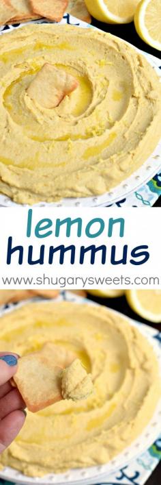 
                    
                        Creamy Lemon Hummus is a fresh snack alternative to heavy dips. One bite of this hummus will keep you coming back for more!!
                    
                