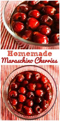 make your own maraschino cherries at home
