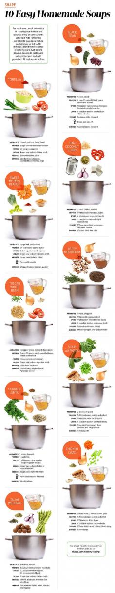 10 Easy Healthy Homemade Soup Recipes