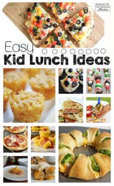 20 {Easy} Kid Lunch Ideas - The Realistic Mama