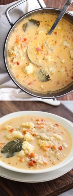 
                    
                        This chunky chowder serves up rich flavor that's lightened up #gluten-free | foodiecrush.com
                    
                