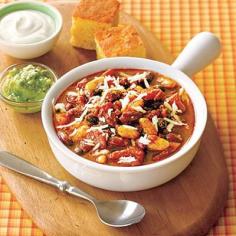 Three-Bean Chili Recipe | MyRecipes.com