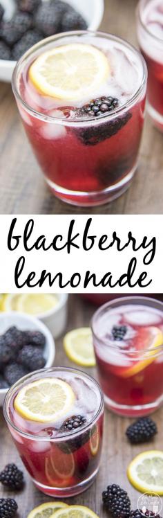 Blackberry Lemonade - This refreshing drink is flavorful, sweet and so delicious. Its the perfect summer time drink! #SplendaSweeties #SweetSwaps #ad