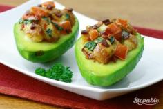 BLT Stuffed Avocados