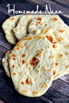 Homemade Naan bread can be used for homemade pizzas, sandwiches, and more! Would be #Saucesome and delicious as a side too!
