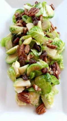 Looking for an easy but appealing appetizer? This brussel sprout salad recipe is a great side dish and perfect for entertaining.  To make DF roast Pecans in Olive oil or Coconut oil instead of Butter.