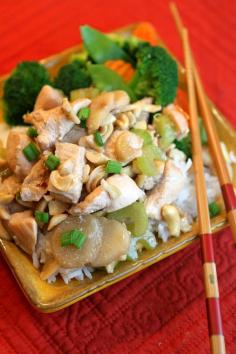 A lighter version of the classic Cashew Chicken #recipe