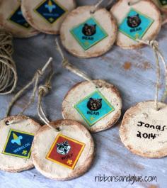 DIY Rustic Salt Dough Ornaments #cubscouts #blueandgoldbanquet