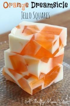 Orange Dreamsicle Jello Squares ~ Cool Summer Recipe