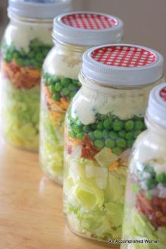 7 Layer Mason Jar Salad