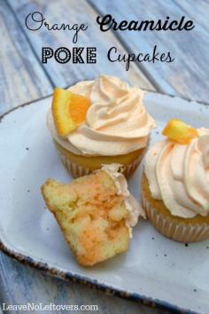 
                    
                        Orange Creamsicle Poke Cupcakes | Leave No Leftovers
                    
                