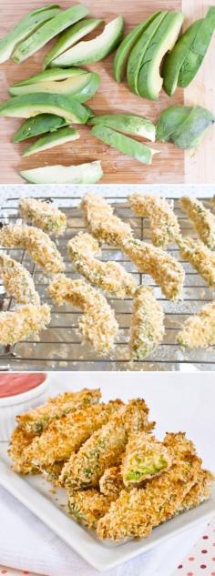 Baked avocado fries  #recipe [ ClampChampion.com ]