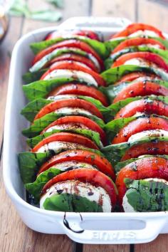 
                    
                        Tomato Mozzarella Salad with Balsamic Reduction
                    
                