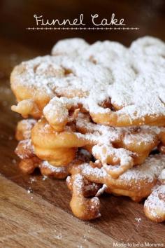 Funnel Cake  Yum! Fair food at home? Yes please