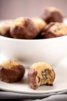 Creamy chocolate chip cookie dough coated in rich milk chocolate