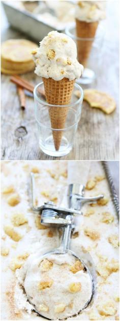 
                    
                        No Churn Cinnamon Snickerdoodle Ice Cream Recipe on twopeasandtheirpo... Cinnamon ice cream with snickerdoodle cookie pieces! And you don't even need an ice cream maker!
                    
                
