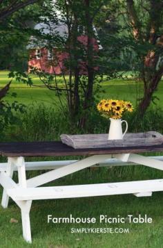 
                    
                        Farmhouse Picnic Table | simplykierste.com
                    
                